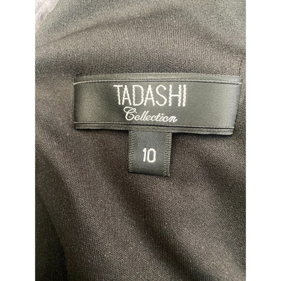 NWT TADASHI 100% Silk Metallic Animal Print Evening Festivities Dress Size 10 - Picture 7 of 7